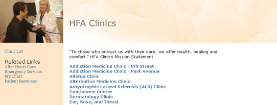 HFA Clinics Directory